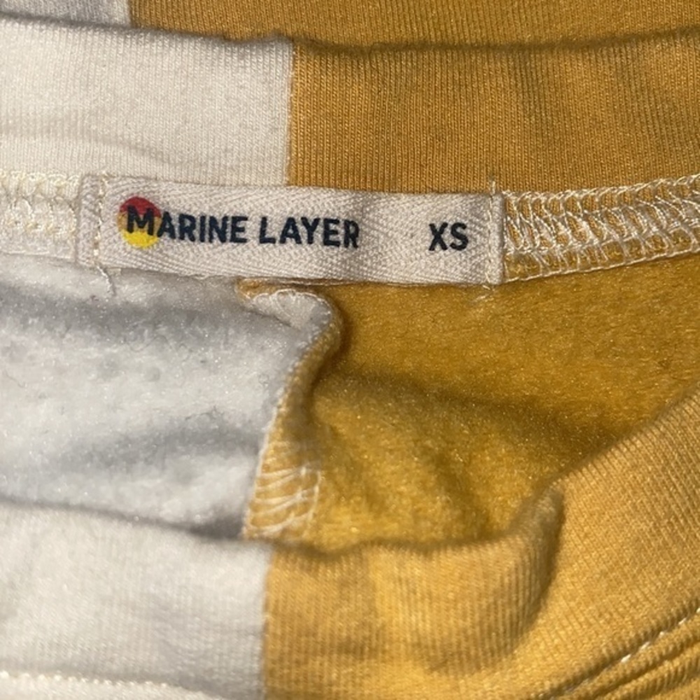 Marine Layer women’s xs cate colorblock two toned sweatshirt‎ - Picture 7 of 8